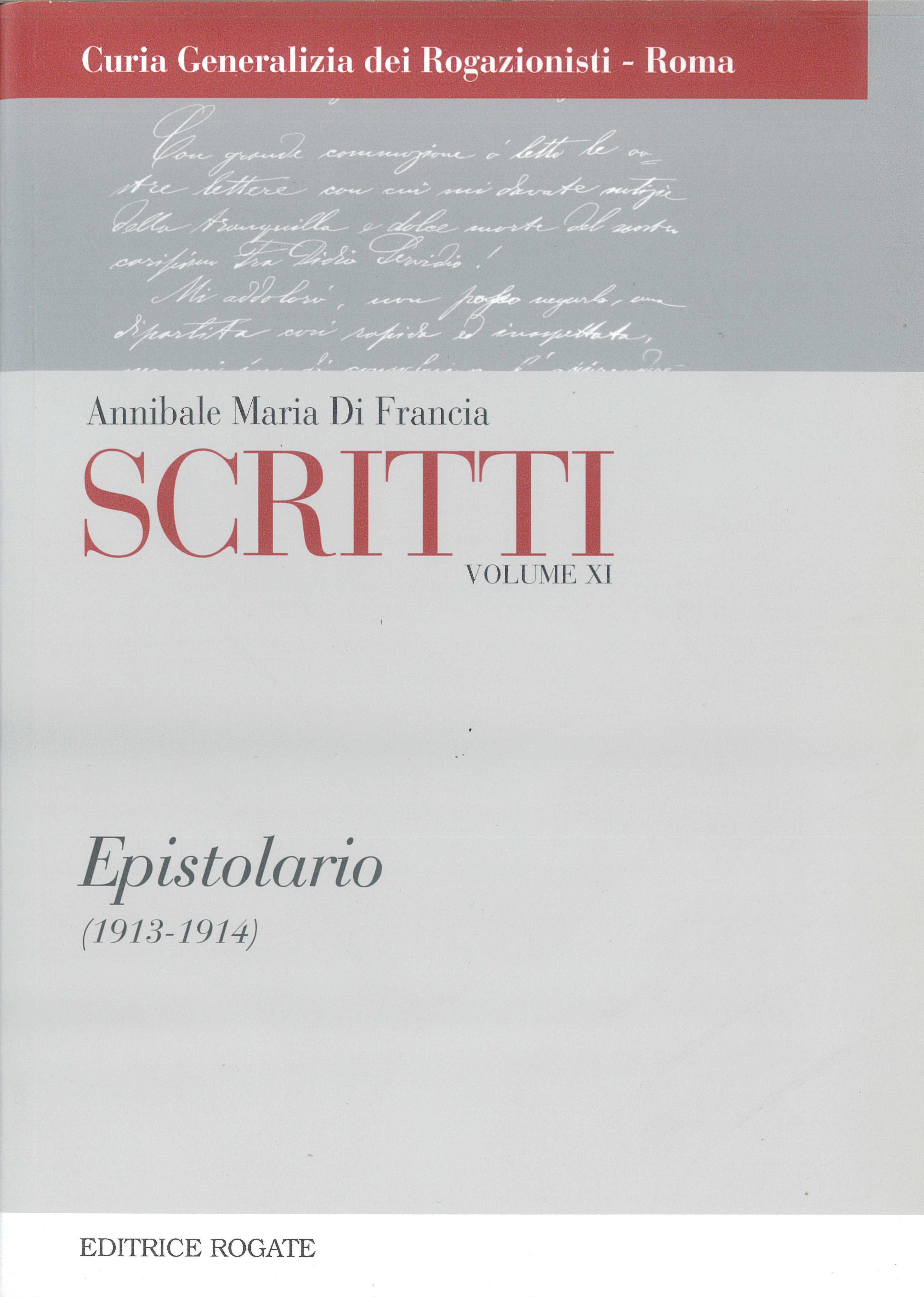 Volume XI - Epistolario (1913 - 1914)